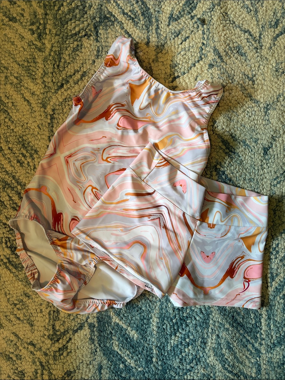 Girls Dancina Dance Leotard & Shorts Set